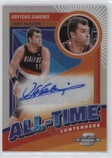 2023 Panini Contenders Optic All-Time /125 Arvydas Sabonis #AT-ASP Auto HOF 02ti