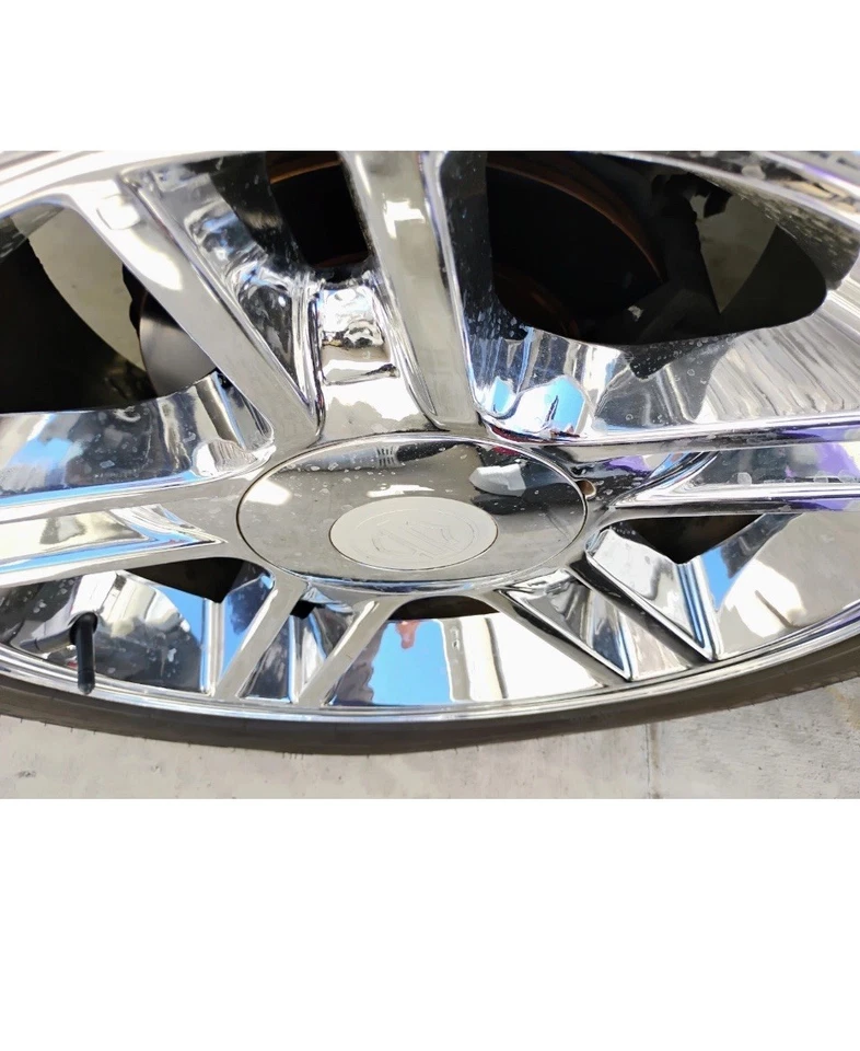 Juego de 4 tapas centrales cromadas para Ford F150 Harley Davidson # 3410 2000-2003 YL3Z-1130-HA Foto 2 de 4