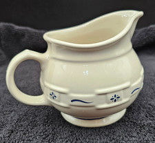 Longaberger Classic Blue 4.75" H Sauce Pitcher Made in USA. With box