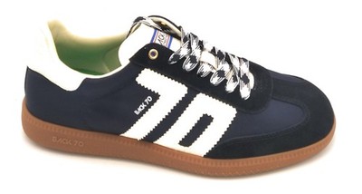 Back 70 Ghost 01 Sneaker Fabric-Suede Blue Rubber Sole S