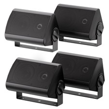 Herdio Passive Outdoor Speakers Wired Waterproof 4 Inches 2-Way 400W Wall
