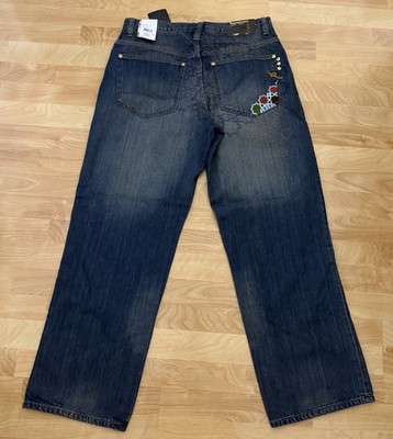 NWT Y2K Deadstock Roca Wear Highbridge Jean Dark Indigo New York Mens Size 34X32