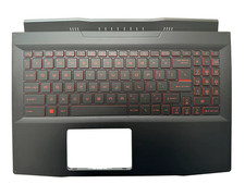 For MSI Katana GF66 11UE 11UG MS-1581 Palmrest Cove With  Red Backlit keyboard