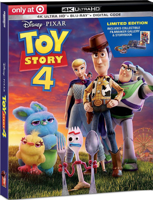 Toy Story 4 Target Exclusive 4K UHD + Blu-ray + Filmmaker Gallery & Storybook
