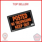 Hy-Ko Aluminum Sign,No Trespassing Property Sign (Pack of 12)