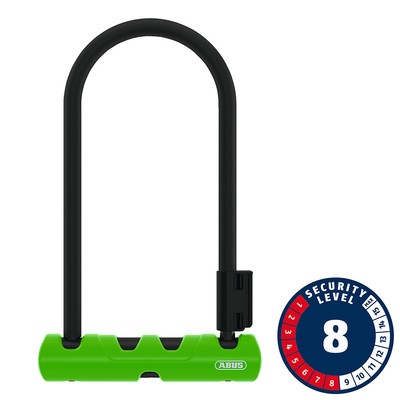 New Abus Ultra 410K Mini U-Lock Key 12mm 150x180mm 5.9''x7'' SH34 Green