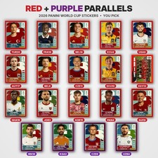2026 Panini FIFA World Cup Sticker US Edition YOU PICK RED + PURPLE Parallels