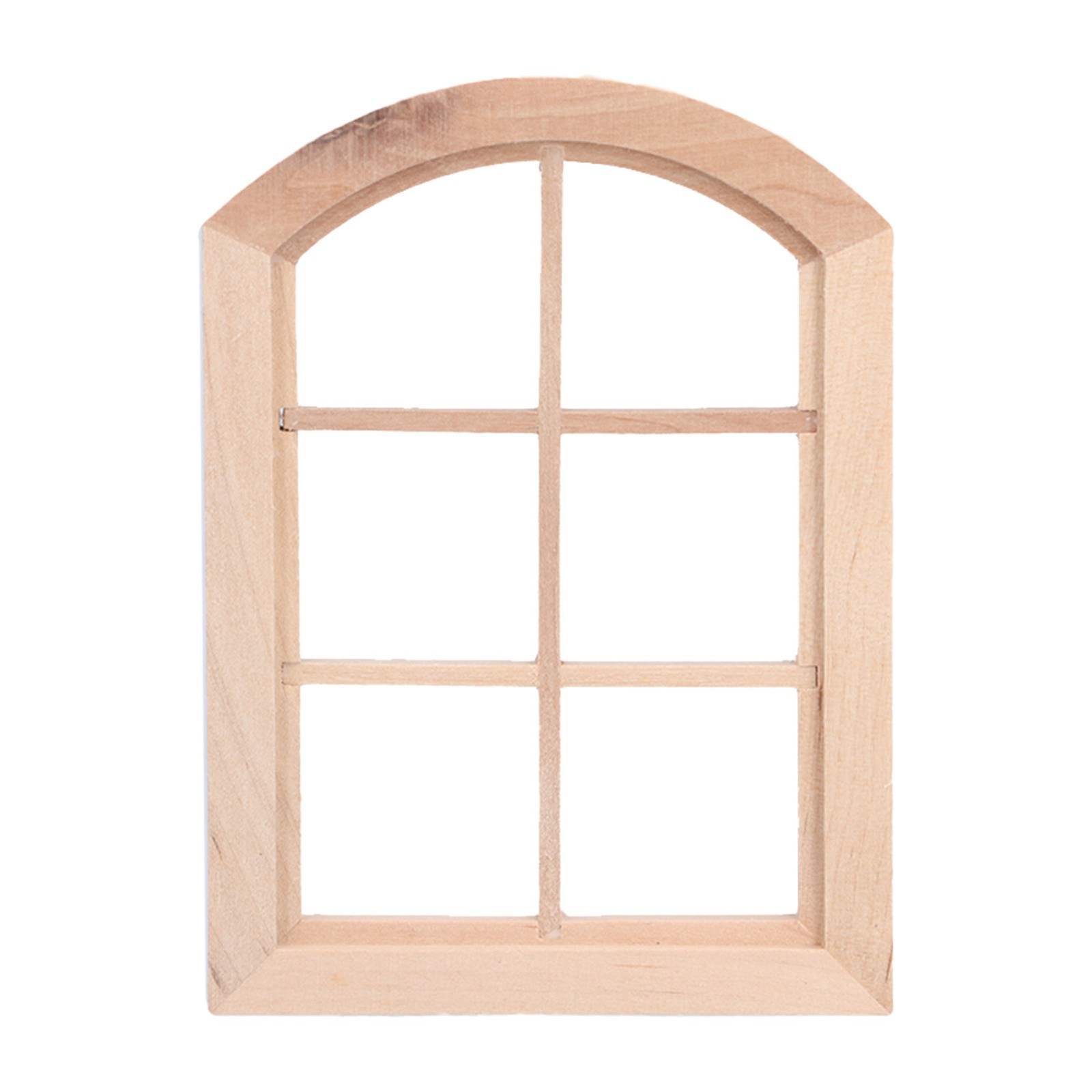 Miniature Dollhouse Arched Window Perfect For Kids - Birch Premium