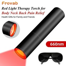 Handheld 660nm Pain Relief Device Red Light Therapy Wand for Muscles  Joints