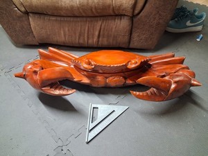 Vintage Hand Carved Crab