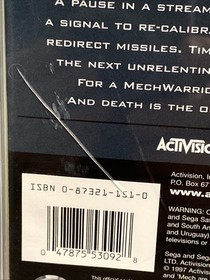 MechWarrior 2 Sega Saturn Complete w/ Manual Tested Working Regis Card