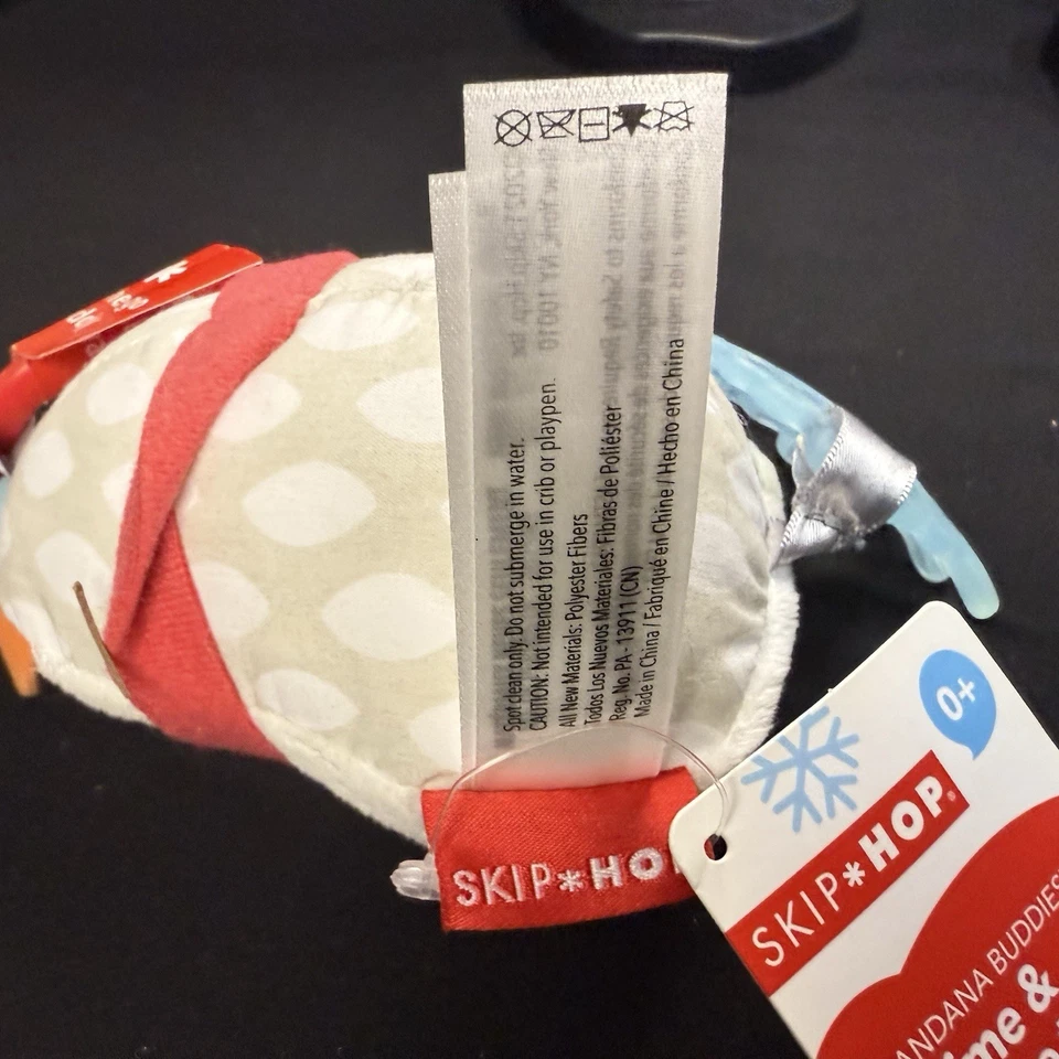 Juguete Skip Hop Bandana Buddies Chime & Teethe - Nuevo Foto 2 de 4