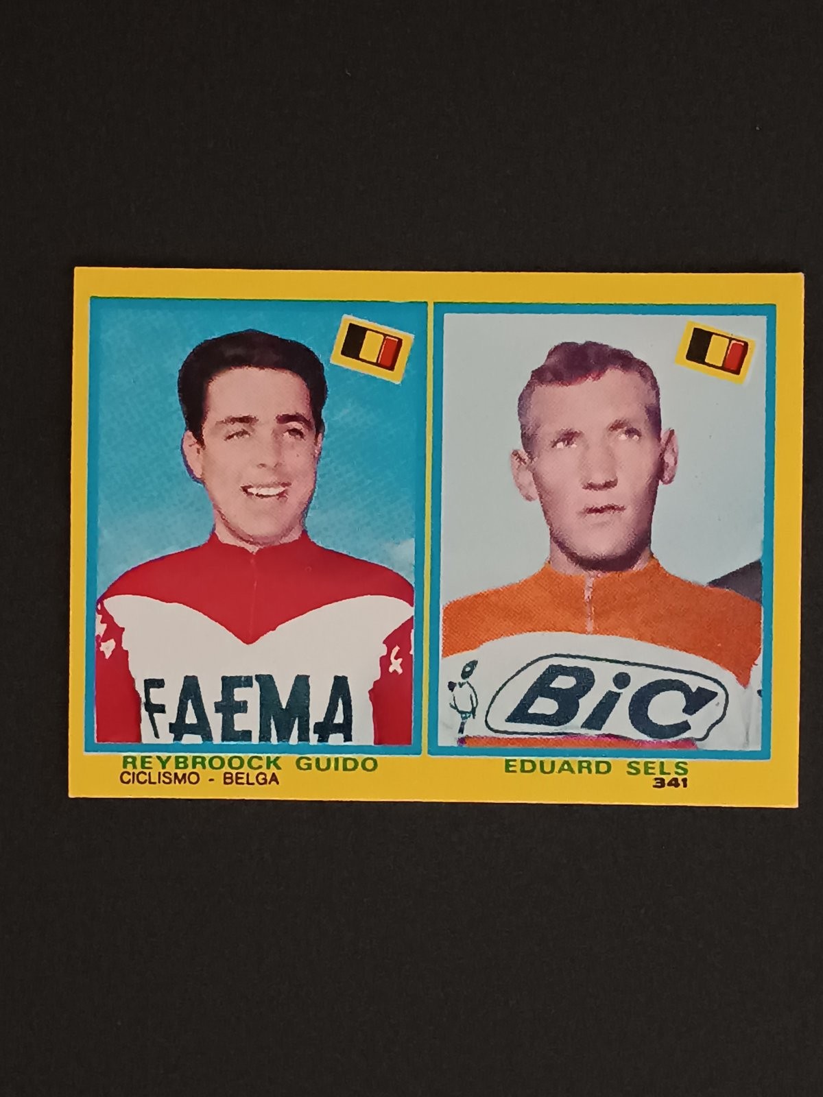 Figurina I Campionissimi Mira 1968 Rec. # 341 Reybroock Sels Ciclismo