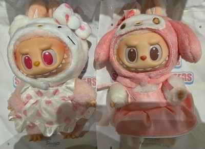 Pop Mart Labubu MONSTERS Sanrio Characters Kitty My Melody Plush Pendant Secret