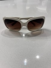 Steve Madden S306 TS White Sunglasses with Gold Logo