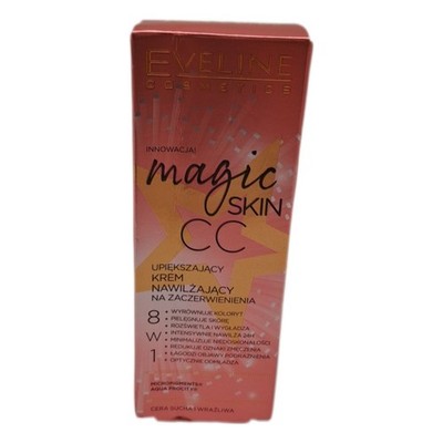 Eveline Cosmetics Magic Skin CC Feuchtigkeitscreme gegen Rötungen 8-in-1 mit Hya