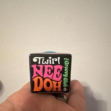 Schylling Twirl Nee Doh Groovy Glob Blue Gel Squeeze Fidget Toy 25312YP
