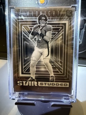 2024 Topps Midnight Football Star Studded Bo Nix #SS2  /20 SSP