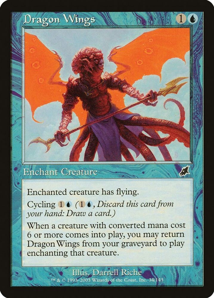 2003 Magic: The Gathering: Scourge - Dragon Wings (#34, C, Lightly Played)