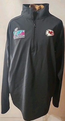 Kansas City NFL Super Bowl Champions M Sport-Tek 1/4 Zip Black Pullover Sollazzo