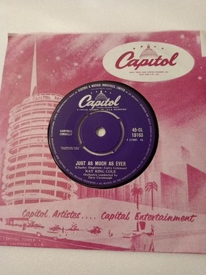Nat King Cole - Just As Much As Ever (Capitol CL 15163) VG+ Vinyl Record 7''