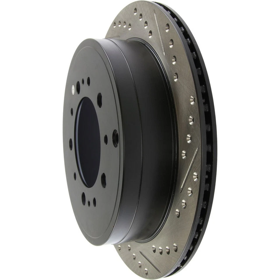 Rotor de freno de disco perforado trasero izquierdo StopTech 127,44157L para Toyota Tundra 2007-19 Foto 2 de 4