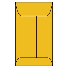  3B Open End Coin Envelopes, 2-1/2" x 4-1/4", 24 , Roptex, Tan / Brown Kraft