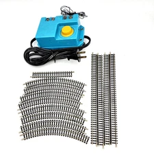 Bachmann 6605 N AC/DC Power Supply 7502 8" Radius Curve 7511 9" Straight Track