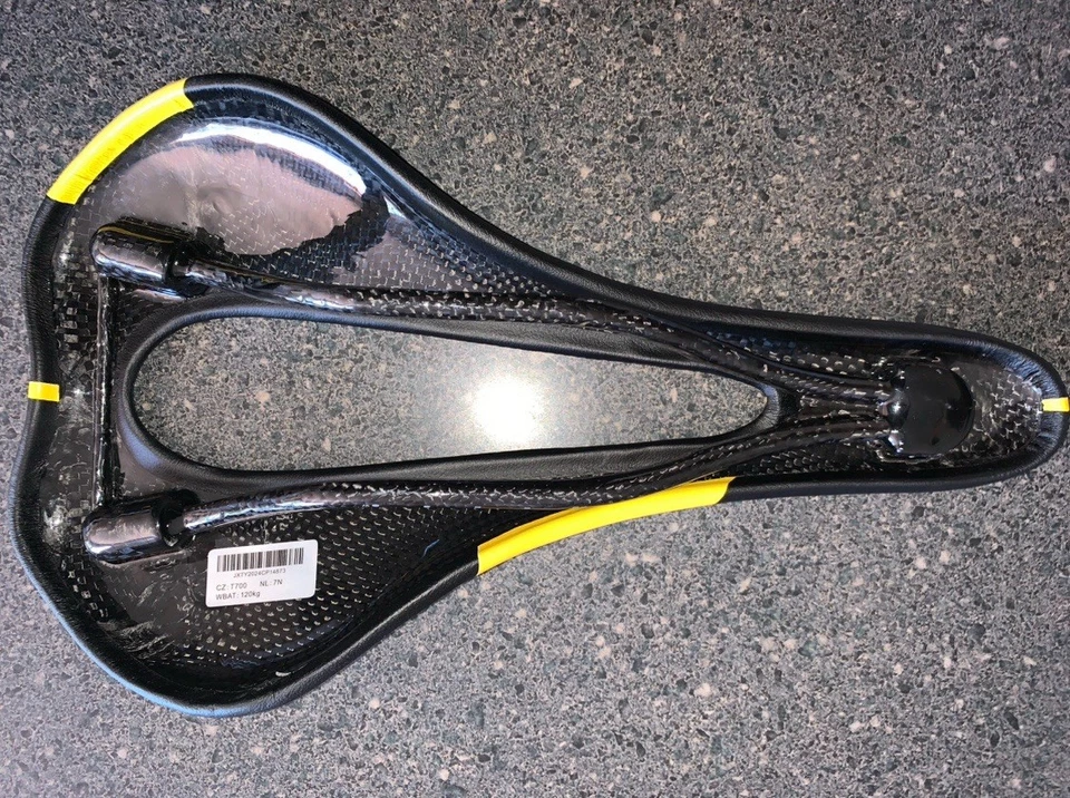Sillín de bicicleta Selle Italia SLR Le Tour De France edición limitada amarillo carbono Foto 2 de 3