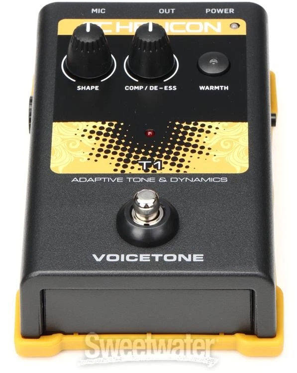 TC-Helicon VoiceTone T1 Vocal Tone and Dynamics Effects Pedal - Image 4 of 4