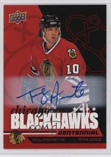 2025 Upper Deck Chicago Blackhawks Centennial Red Hot Tony Amonte #67 Auto e0y