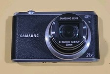 SAMSUNG WB350F 16.3MP DIGITAL CAMERA - WIFI- BLACK  Damage Screen  