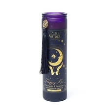Purifying Moon Ritual Spell Manifestation Crystal Candle – Palo Santo