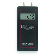 Dwyer Instruments 475-3-Fm Handheld Digital Manometer, Range 0-200.0" W.C.