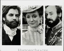 Press Photo John Castle, Denis Lill, Joanna David in "Lillie" on PBS - hpp31587