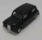 Vintage 1980s Dinky Toys Black Austin Taxi - made in England