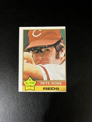 1976 TOPPS BASEBALL PETE ROSE # 240 * MISCUT *