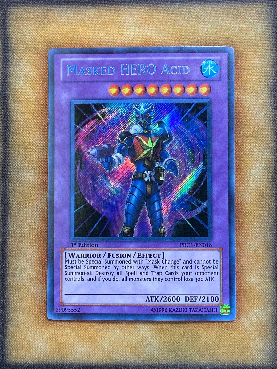 Yu-Gi-Oh! TCG Masked Hero Acid Secret Rare Individual Collectible