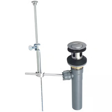 50/50 Pop-Up Bathroom Sink Drain with Overflow