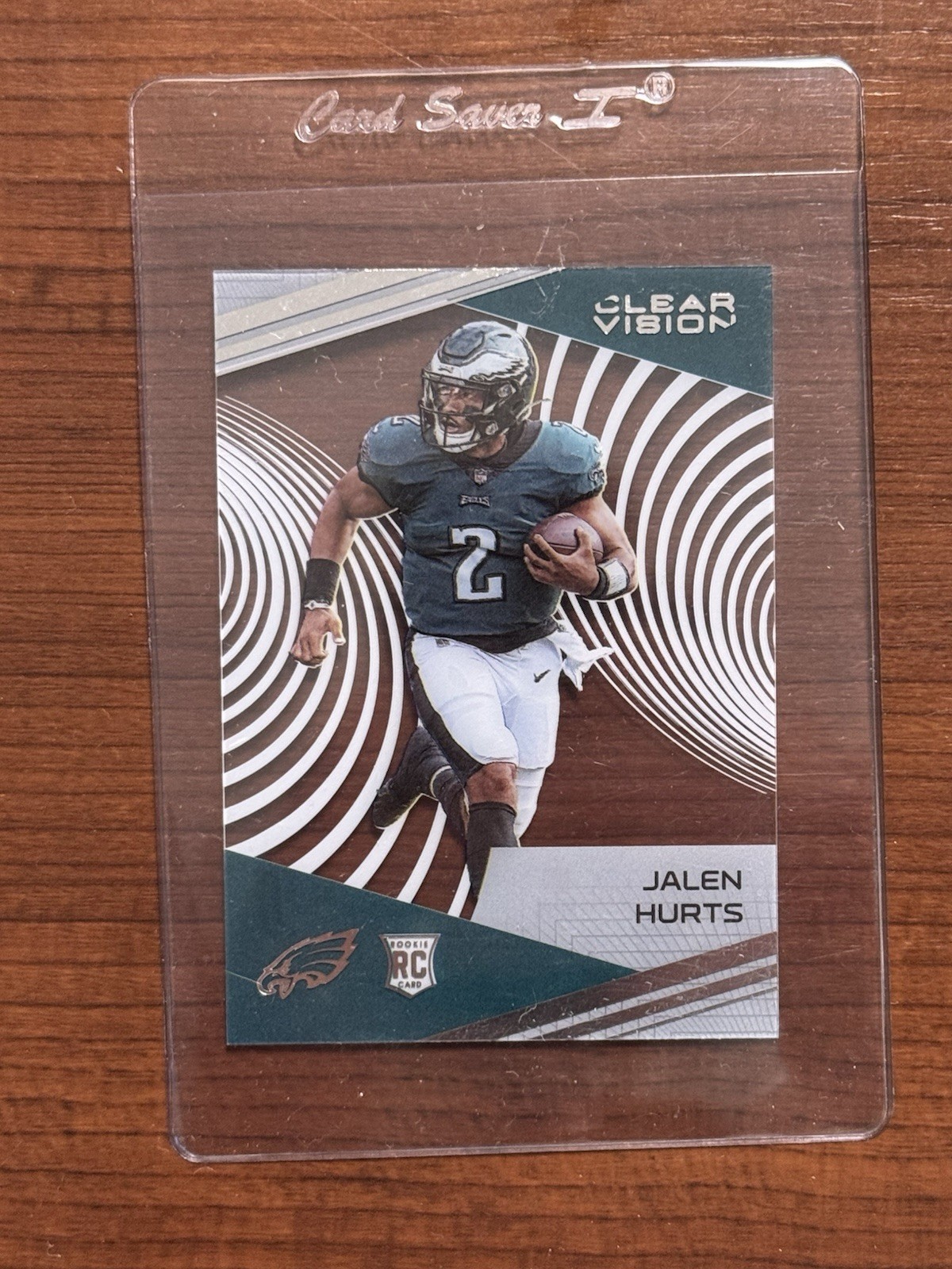 JALEN HURTS 2020 CHRONICLES CLEAR VISION FOOTBALL ROOKIE EAGLES #CV-22 🔥