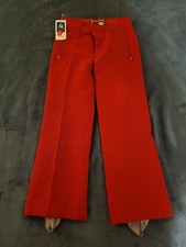 Bogner Vintage Red Ski Snow Pants Women's Size 30 W 27 1/2 L Stretch.