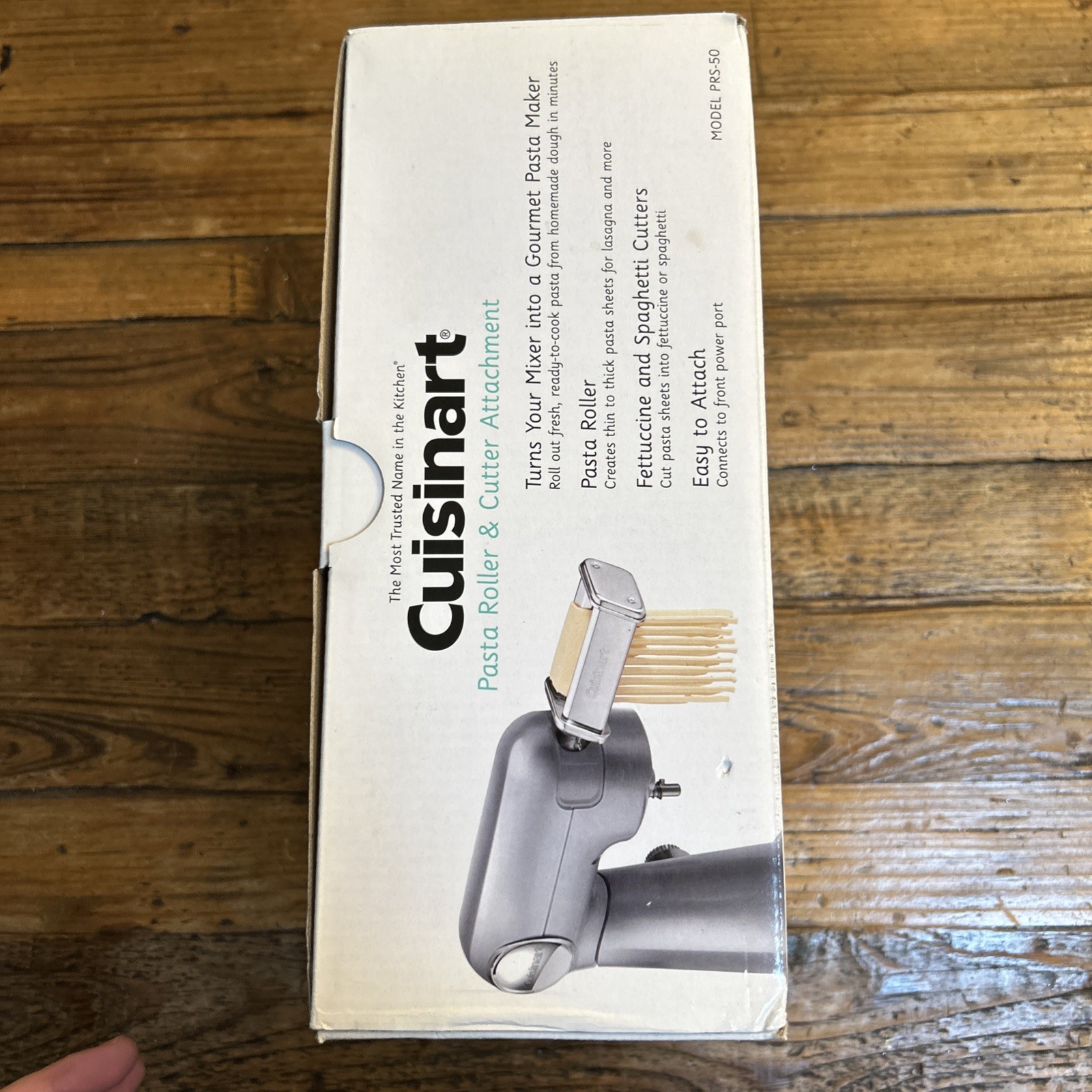 NEW IN BOX Cuisinart Pastafecto Pasta Roller Cutter Attachments PRS-50 for SM-50