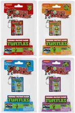 (SET of 4) World's Smallest TMNT Teenage Mutant Ninja Turtles micro key ring