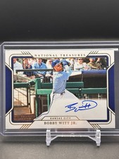 2025 National Treasures Bobby Witt Jr Auto Autograph Field Pass 6/99 Royals