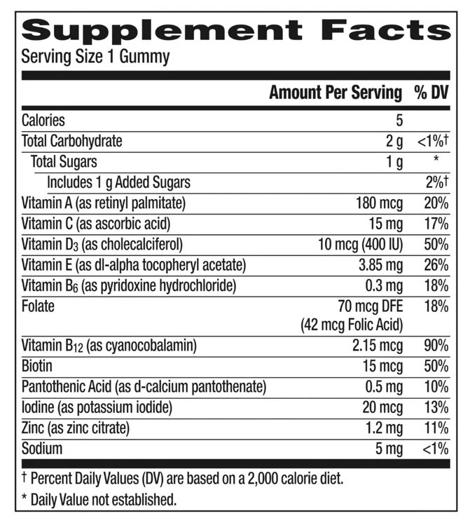 Centrum Kids Multivitamin Gummies Tropical Punch Flavor 150CT  EXP 02/26 Sealed - Image 3 of 4