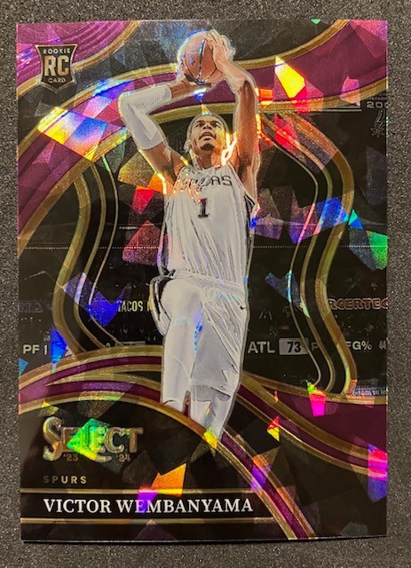 2023 Select Concourse Victor Wembanyama Purple Cracked Ice /99