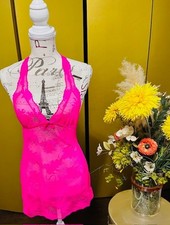 Womens Victoria 's Secret Pink Baby Doll Night Gown S-P