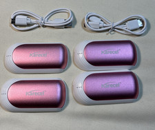 2 packs of 2 Rechargeable Hand Warmers, Pink, Electric Hand Warmer 5200mAh