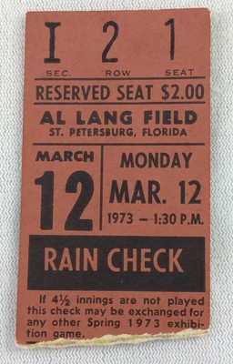 MLB 1973 03/12 Baltimore Orioles Spring Training Al Lang ...
