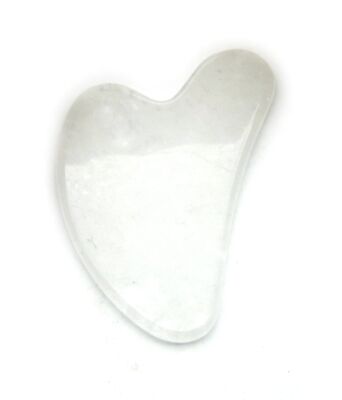 Gua Sha Bergkristall 7,5 x 4,5 cm geschwungene Form